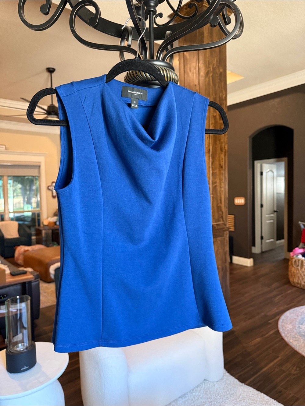 Banana Republic Collection Cobalt Blue Sleeveless Cowl Neck Camisole